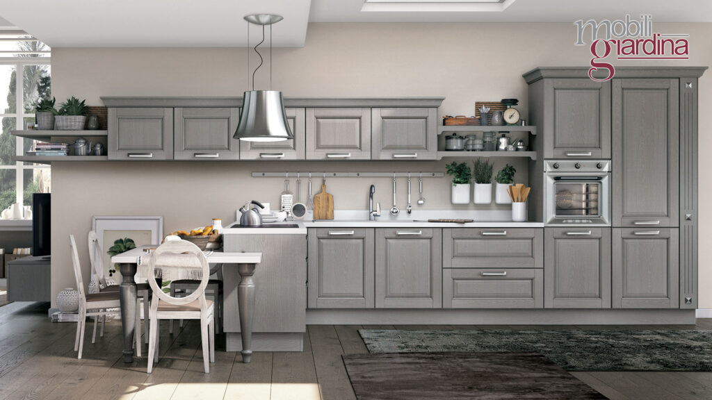 cucina laura in legno grigio