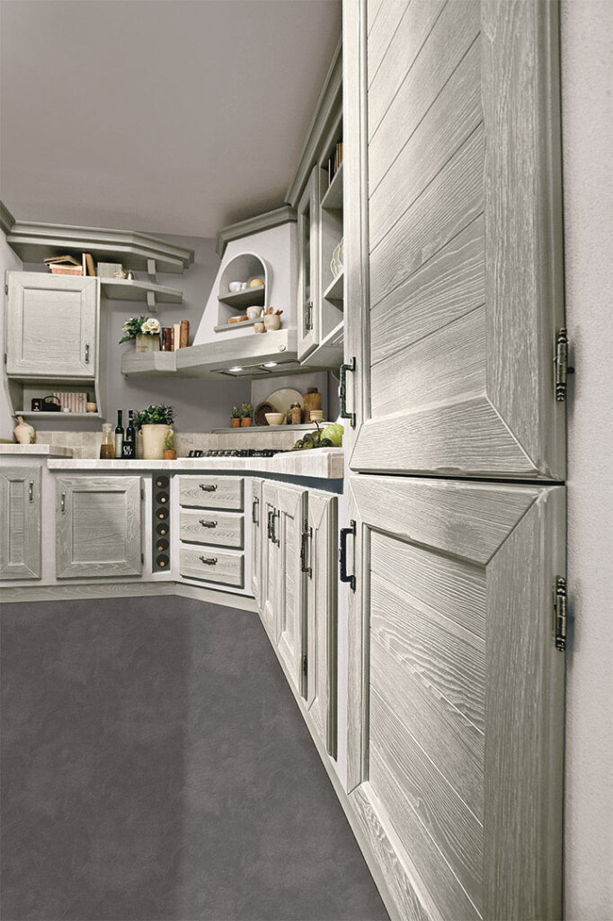 cucina luisa sportelli in legno grigio