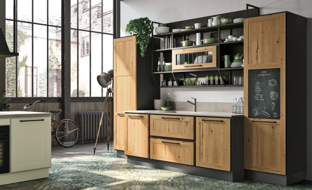 cucina provenza parete credenza